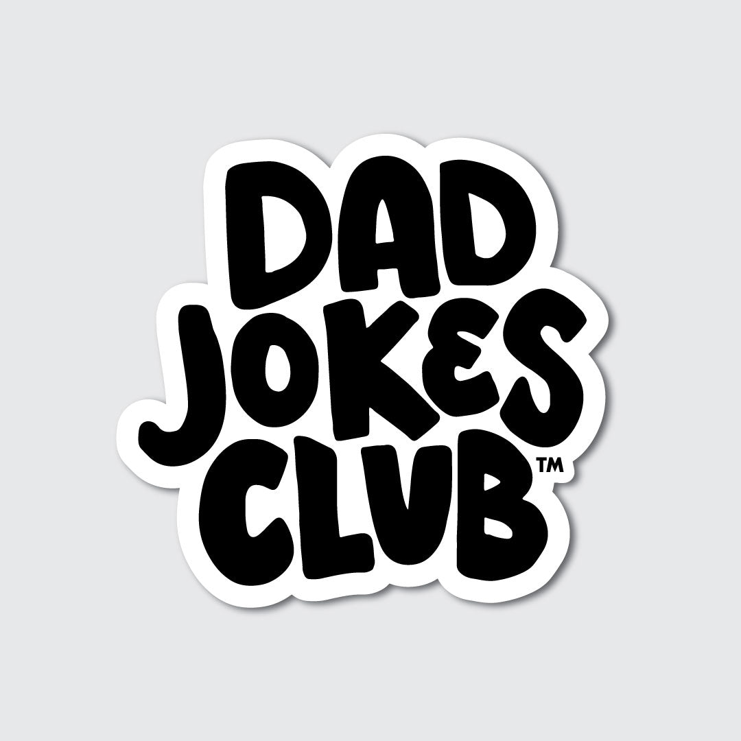 Dad Jokes Club Sticker: Stacked Logo